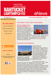 Newsletter, Nantucket Lightship/LV-112