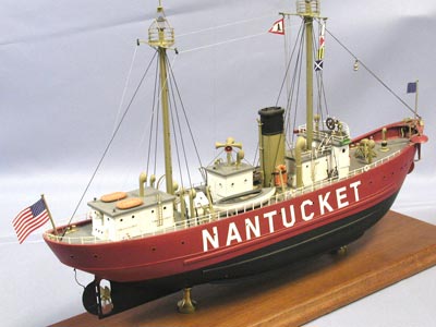 Lot - NANTUCKET LIGHT SHIP MODEL OF THE CROSS-RIP, early 20th century;